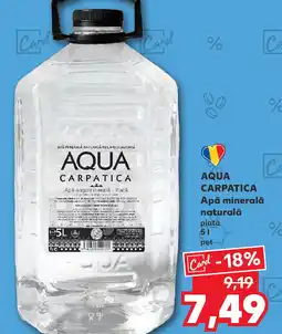 Kaufland AQUA CARPATICA Apă minerală naturală plată Ofertă