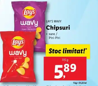 Lidl LAY'S WAVY Chipsuri Ofertă