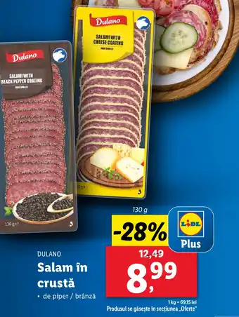 Lidl DULANO Salam în crustă Ofertă