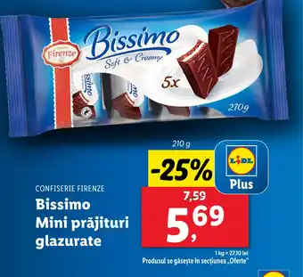 Lidl CONFISERIE FIRENZE Bissimo Mini prăjituri glazurate Ofertă