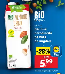 Lidl VEMONDO Băutură neîndulcitǎ pe bază de migdale Ofertă