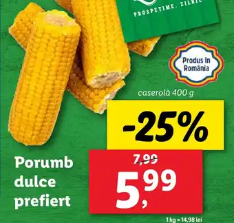 Lidl Porumb dulce prefiert Ofertă