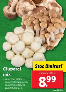 Lidl Ciuperci mix Ofertă