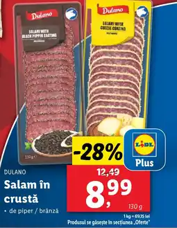 Lidl DULANO Salam în crustǎ Ofertă