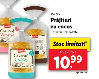 Lidl SONDEY Prăjituri cu cocos Ofertă