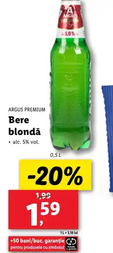 Lidl ARGUS PREMIUM Bere blondǎ Ofertă