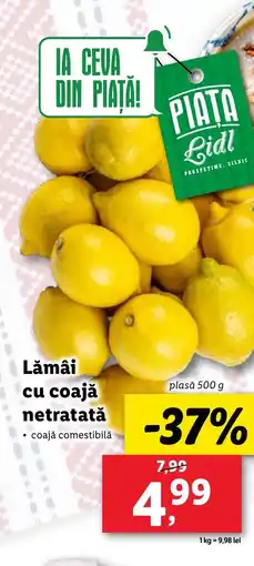 Lidl Lămâi cu coajă netratată Ofertă