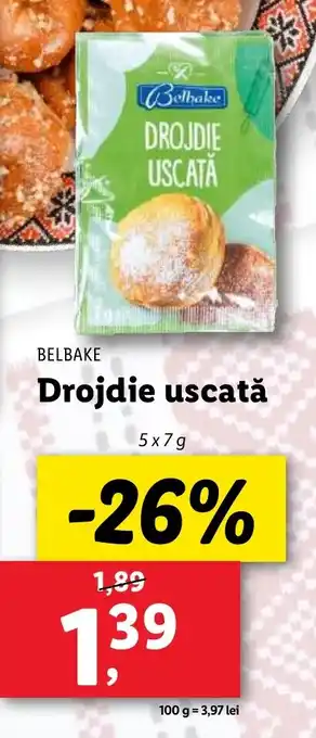 Lidl BELBAKE Drojdie uscată Ofertă