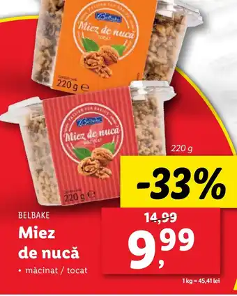 Lidl BELBAKE Miez de nucă Ofertă