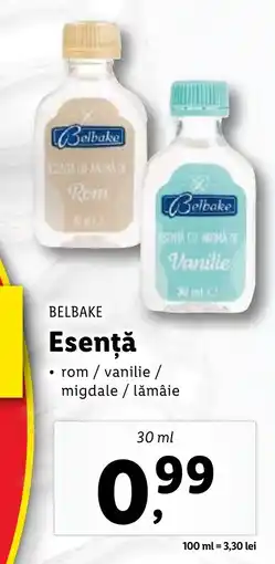 Lidl BELBAKE Esenţă Ofertă