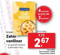 Lidl BELBAKE Zahăr vanilinat Ofertă