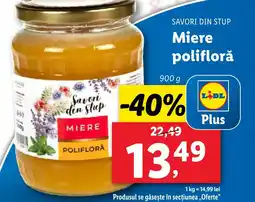 Lidl SAVORI DIN STUP Miere poliflorǎ Ofertă