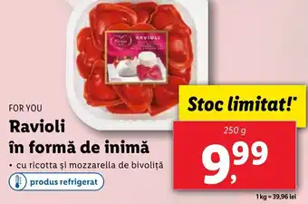 Lidl FOR YOU Ravioli în formă de inimă Ofertă