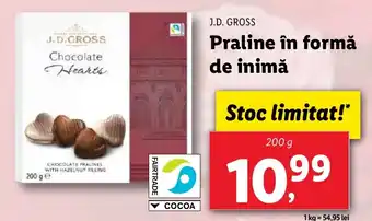 Lidl J.D. GROSS Praline în formă de inimă Ofertă