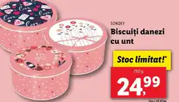 Lidl SONDEY Biscuiţi danezi cu unt Ofertă