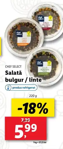 Lidl CHEF SELECT Salată bulgur / linte Ofertă