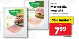 Lidl VERDINO Mortadella vegetală Ofertă