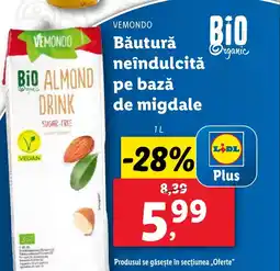 Lidl VEMONDO Băutură neîndulcitǎ pe bază de migdale Ofertă