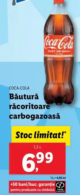 Lidl COCA-COLA Băutură răcoritoare carbogazoasă Ofertă