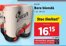 Lidl BUCUR Bere blondǎ Ofertă