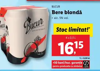 Lidl BUCUR Bere blondǎ Ofertă