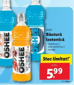 Lidl OSHEE Băutură izotonică Ofertă