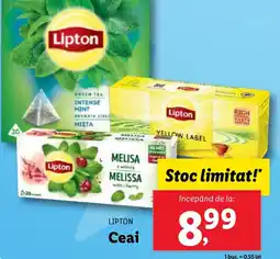 Lidl LIPTON Ceai Ofertă