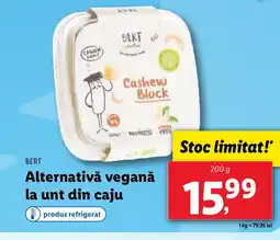 Lidl BERT Alternativă vegană la unt din caju Ofertă