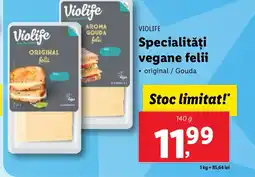 Lidl VIOLIFE Specialităţi vegane felii Ofertă