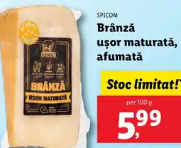 Lidl SPICOM Brânză ușor maturată, afumatǎ Ofertă