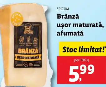 Lidl SPICOM Brânză ușor maturată, afumatǎ Ofertă