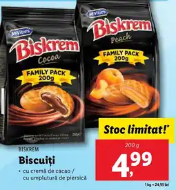 Lidl BISKREM Biscuiţi Ofertă