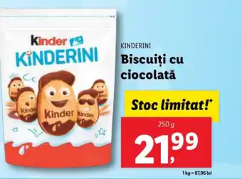 Lidl KINDERINI Biscuiţi cu ciocolată Ofertă