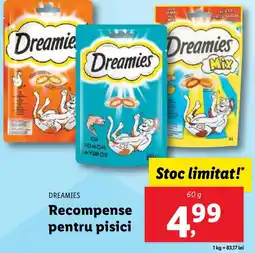 Lidl DREAMIES Recompense pentru pisici Ofertă