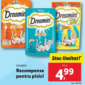 Lidl DREAMIES Recompense pentru pisici Ofertă