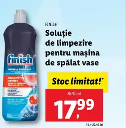 Lidl FINISH Soluţie de limpezire pentru mașina de spălat vase Ofertă