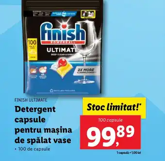 Lidl FINISH ULTIMATE Detergent capsule pentru mașina de spălat vase Ofertă