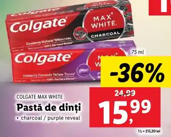 Lidl COLGATE MAX WHITE Pastă de dinți Ofertă