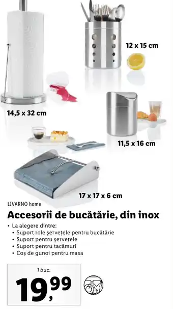 Lidl LIVARNO home Accesorii de bucătărie, din inox Ofertă