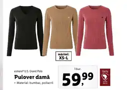 Lidl esmaraⓇ U.S. Grand Polo Pulover damă Ofertă