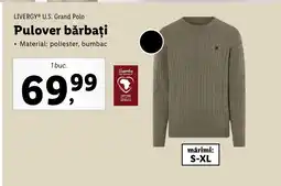 Lidl LIVERGYⓇ U.S. Grand Polo Pulover bărbați Ofertă