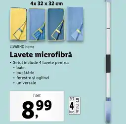 Lidl LIVARNO home Lavete microfibră Ofertă