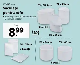 Lidl LIVARNO home Sǎculeţe pentru rufe Ofertă