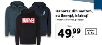 Lidl Hanorac din molton, cu licenţă, bărbaţi Ofertă