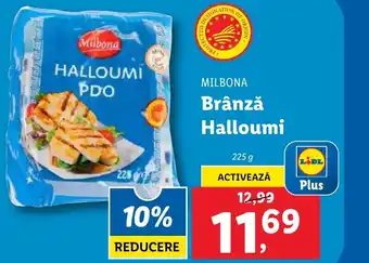 Lidl MILBONA Brânză Halloumi Ofertă