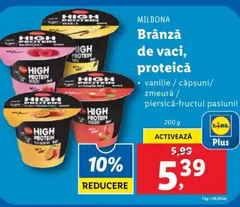 Lidl MILBONA Brânză de vaci, proteicǎ Ofertă