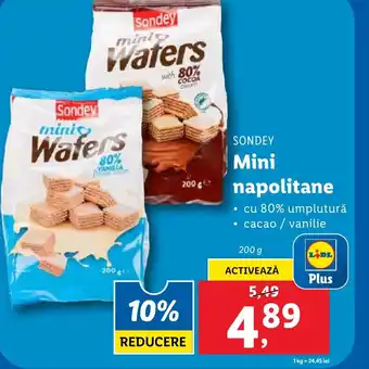 Lidl SONDEY Mini napolitane Ofertă