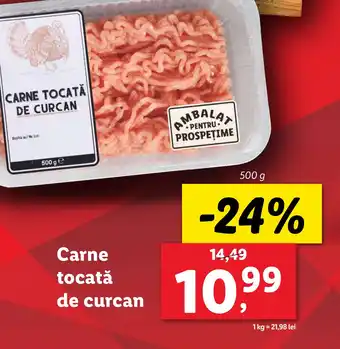 Lidl Carne tocată de curcan Ofertă