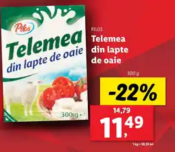 Lidl PILOS Telemea din lapte de oaie Ofertă