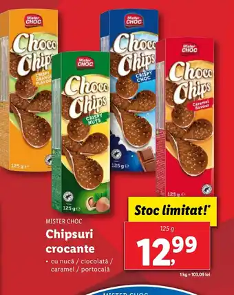 Lidl MISTER CHOC Chipsuri crocante Ofertă